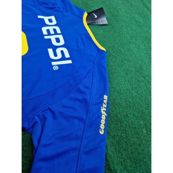 Carlos Tevez Boca Juniors 2003 2004 Retro Long Sleeve Jersey Maillot Trikot Maglia